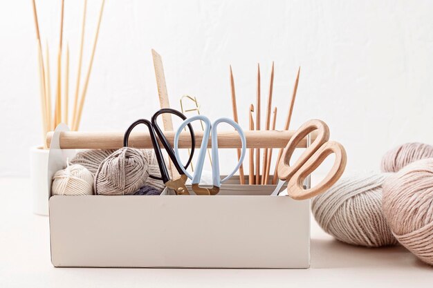 Kasetka z igłami i muliną